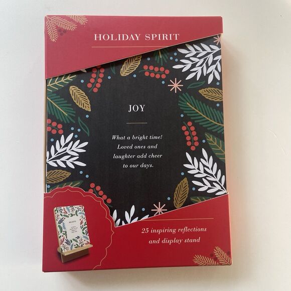Compendium Holiday Spirit 25 Inspiring Reflections And Display Stand Xmas Cards - Picture 1 of 7